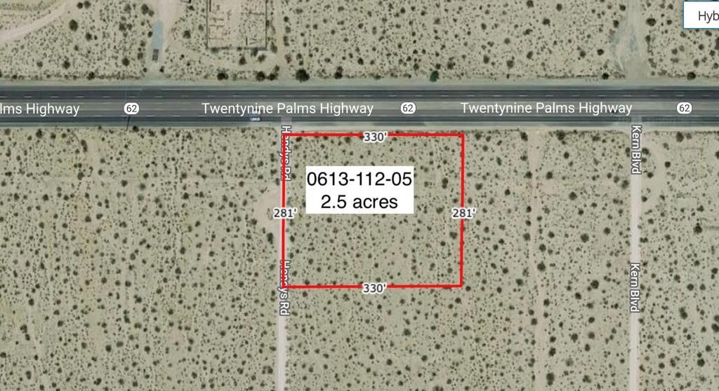 .5 Acres On Hwy 62 Near Hendy'S RD 29 Palms CA 92277 | MLS #219142574DA 45 MLS #219142574DA image #0
