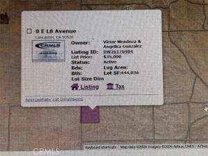 E L8 Avenue Lot 8 Lancaster CA 93535 | MLS #DW26176984 41 MLS #DW26176984 image #0